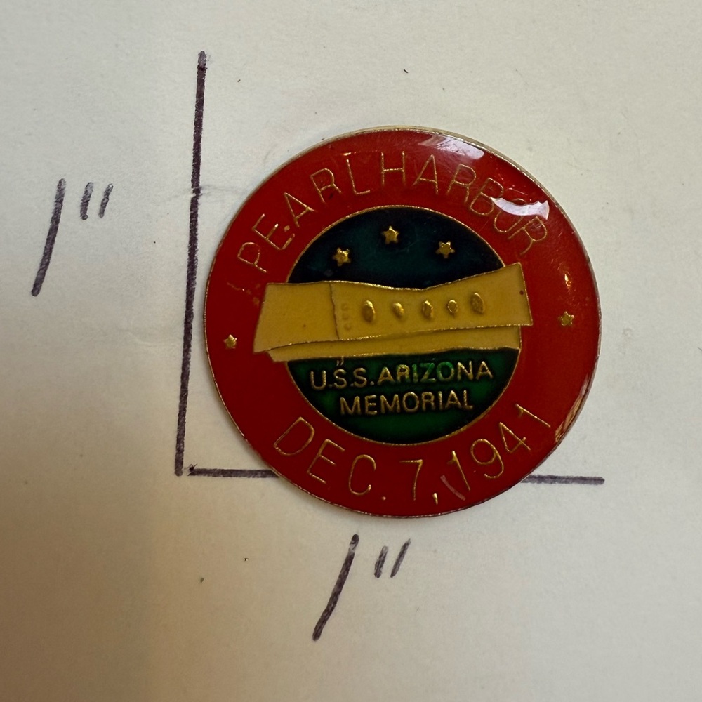 Pearl Harbor U.S.S. Arizona Memorial Pin